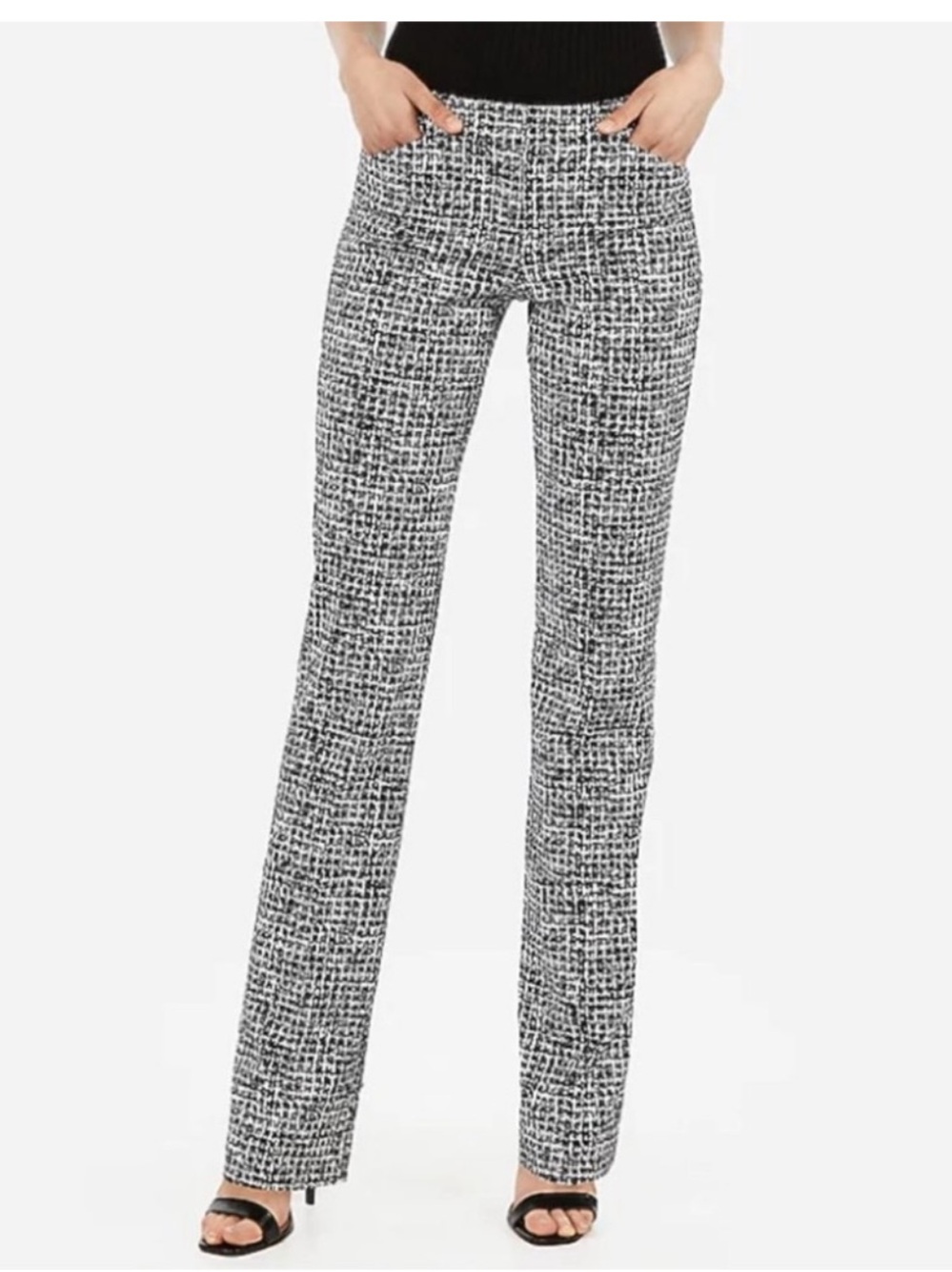 Express Editor Barely Boot Pants Low Rise Size 6